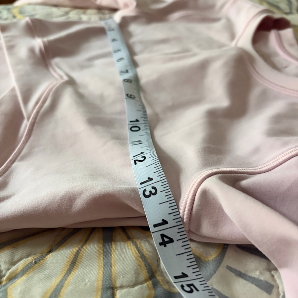 L*Space Active Light Pink Peony Aim High Crop Long Sleeve Athletic Top, Small - Picture 9 of 13